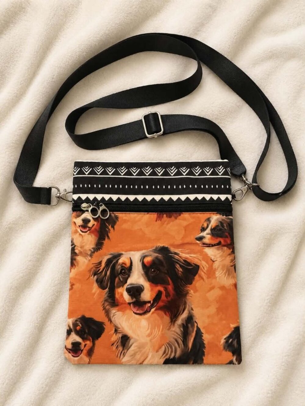 Australian Shepherd crossbody bag